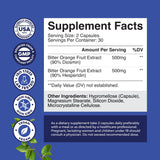 Natures Craft Diosmin Hesperidina 1000 mg: etiqueta frontal con información de ingredientes cítricos.