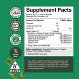 Natures Craft etiqueta de aceite de cáñamo con beneficios de omega y salud