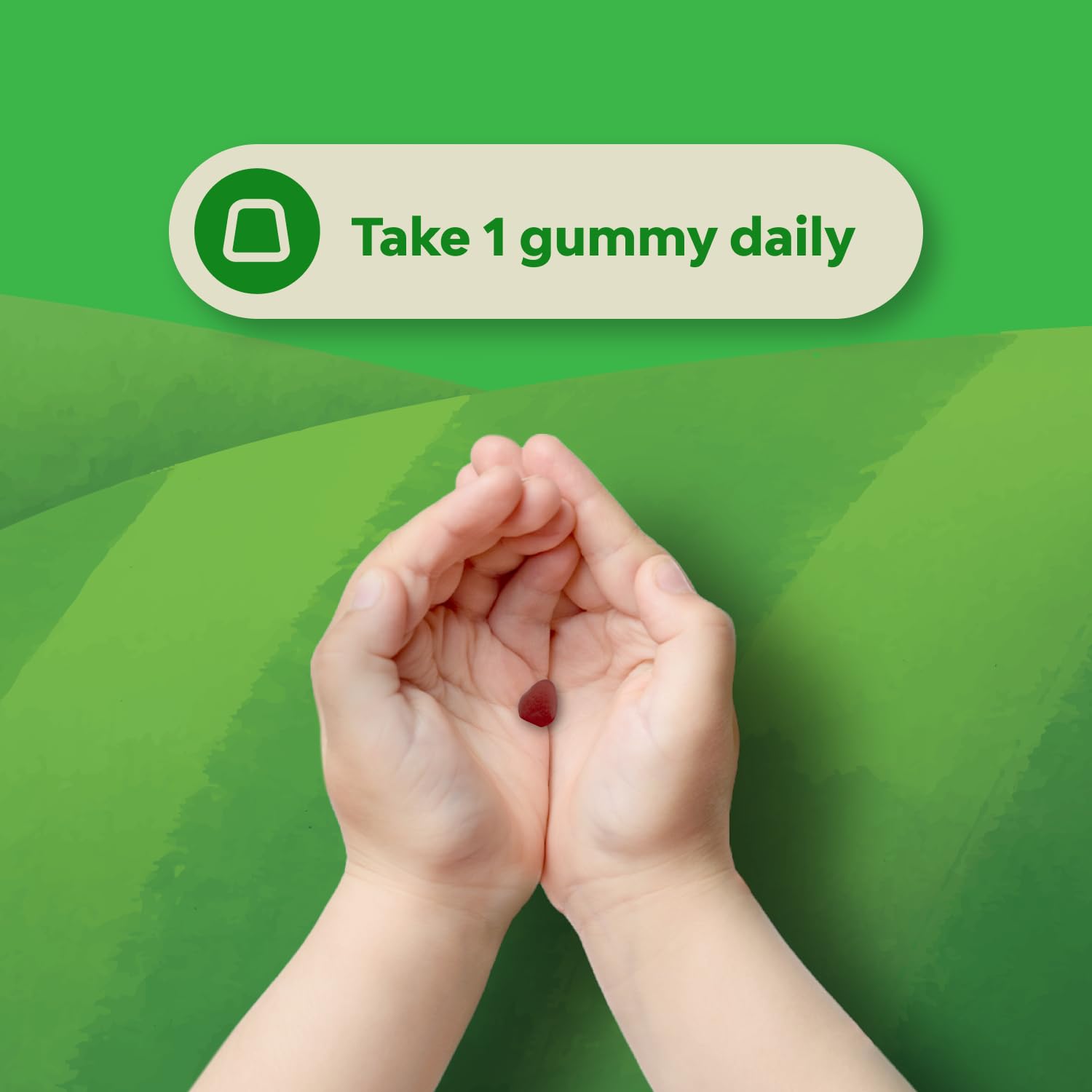 Etiqueta nutricional de Natures Craft gummies, información clara para familias.