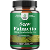 Natures Craft Extracto Saw Palmetto 500 mg en botella, apoyo diario recomendado.