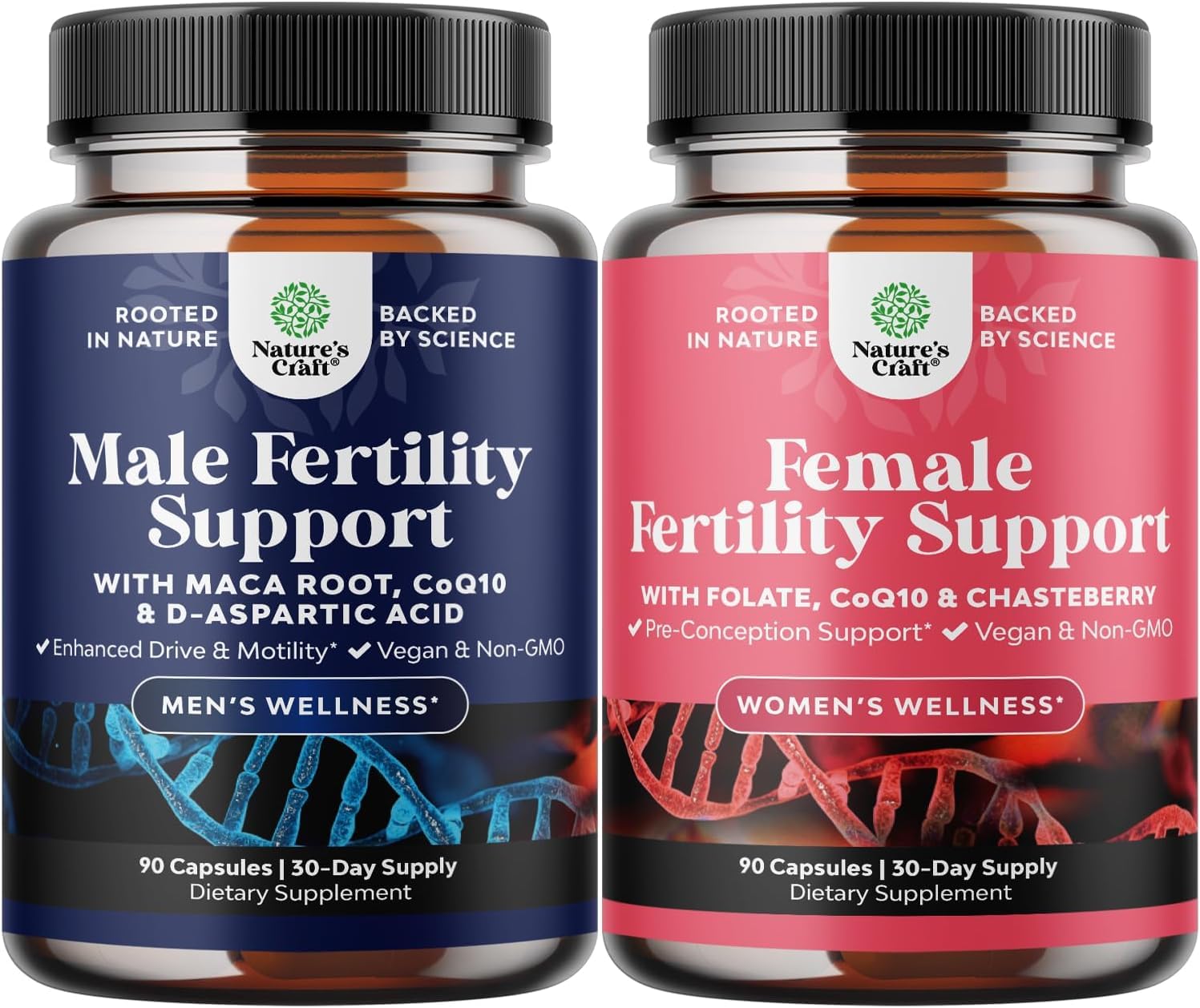 Dúo de fertilidad Natures Craft para concepción: apoyo potencial para ambos