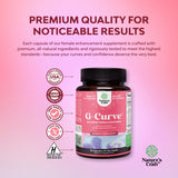 Ingredientes herbales de Natures Craft G-Curve, fórmula herbal para cuidado diario.