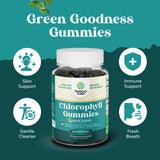Gomitas de clorofila de Natures Craft sin gluten en etiqueta