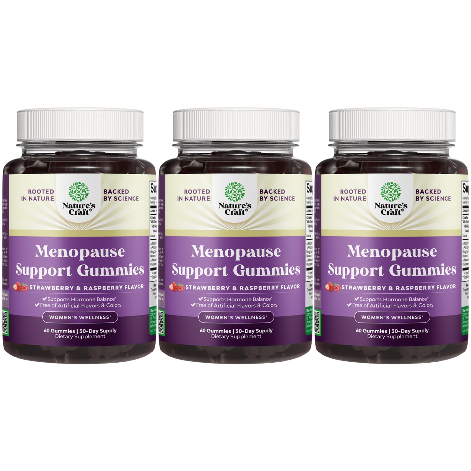 Gomitas de Natures Craft para menopausia con dong quai, apoyo natural