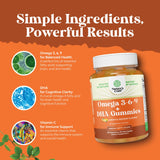 Natures Craft gomitas omega3, textura suave y sabor agradable.