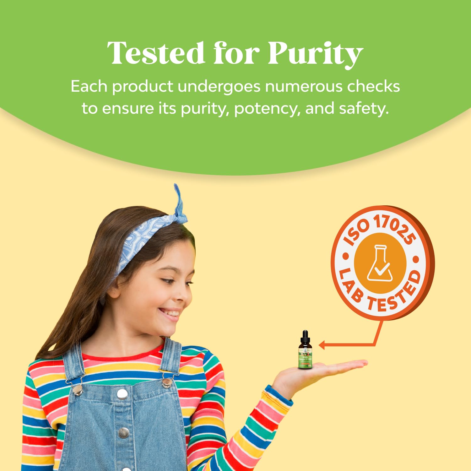 Nature's Craft gotas DHA para niños, guía de dosis clara.