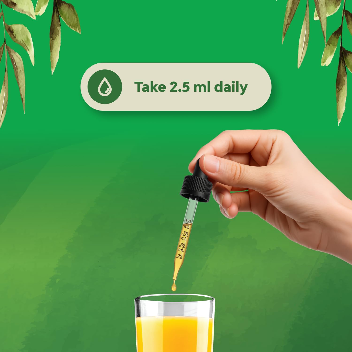 Nature's Craft gotas DHA para niños, uso diario sencillo.