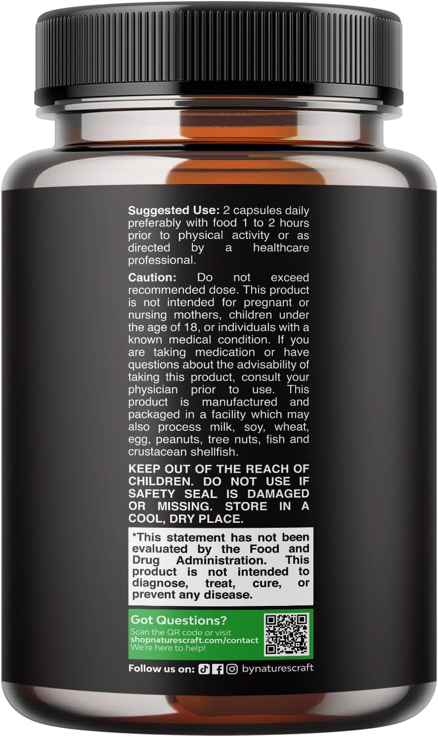 Natures Craft Horny Goat Weed botella para uso diario