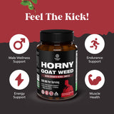 Natures Craft Horny Goat Weed ingredientes clave para apoyo natural de energía.