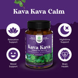 Natures Craft Kava Kava con vaso de agua, acompañamiento para toma
