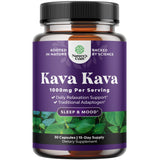 Natures Craft Kava Kava frasco de cápsulas para relajación rápida.