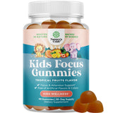 Gomitas Natures Craft para niños frente al envase, apoyo a la concentración diaria