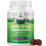 Gomitas de hierro para niños de Natures Craft en botella, sabor suave para energía diaria.