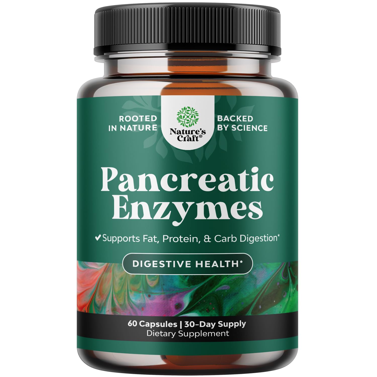 Natures Craft Pancreatin envase digestivo para una digestión más fluida