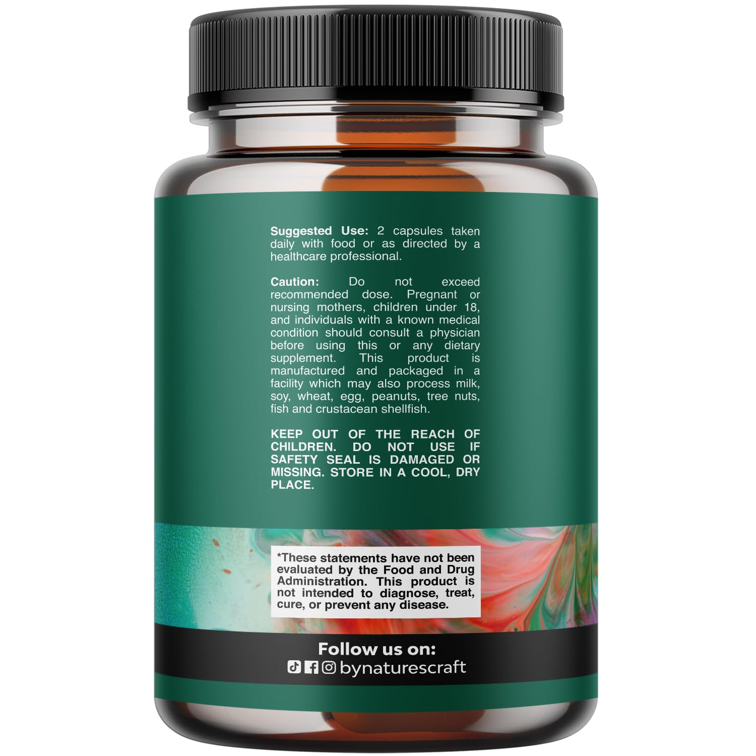 Natures Craft Pancreatin etiqueta frontal para uso diario digestivo