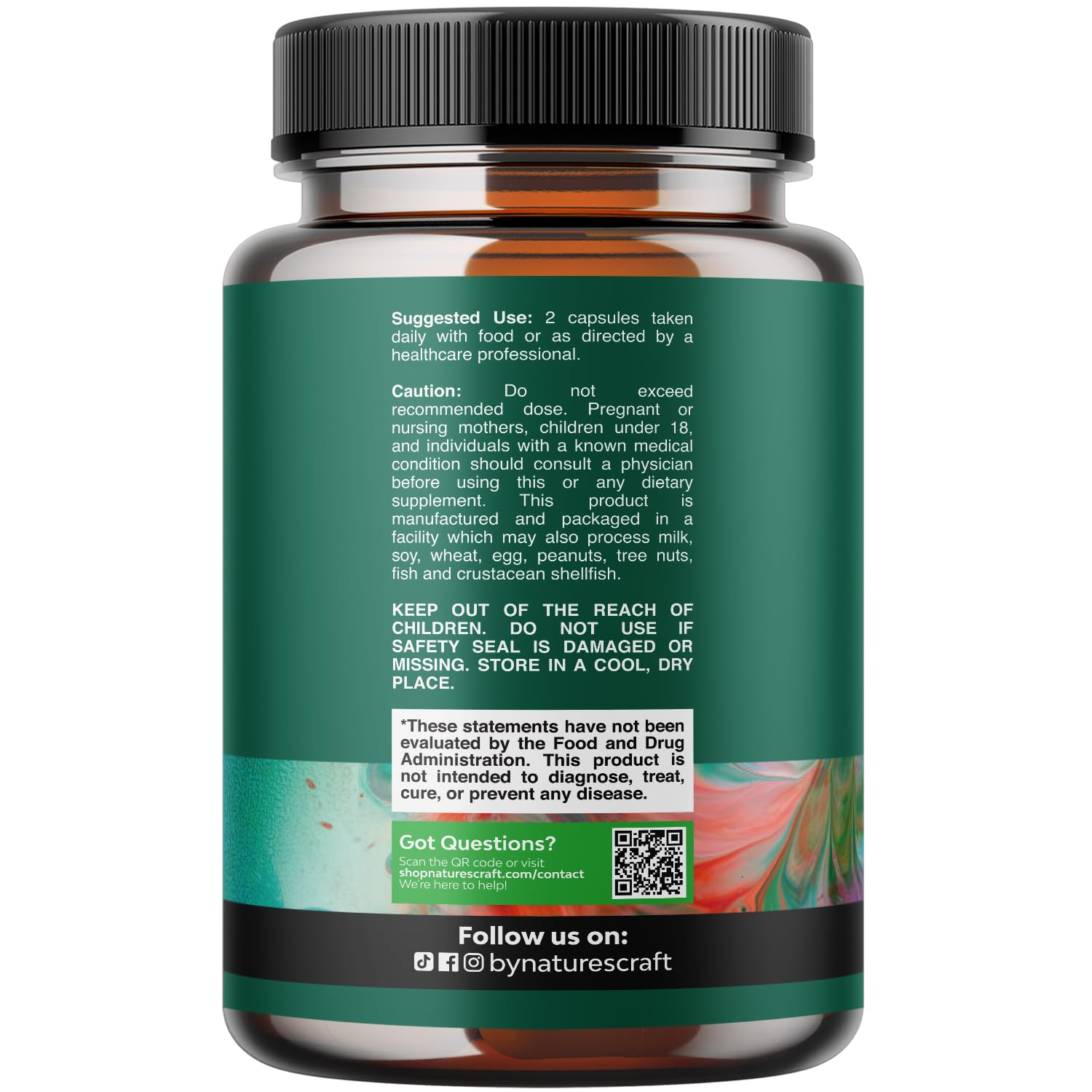 Natures Craft Pancreatina Enzimas Digestivas, cápsulas para tomar diariamente