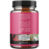 Etiqueta informativa de Natures Craft PMS centrada en bienestar hormonal.