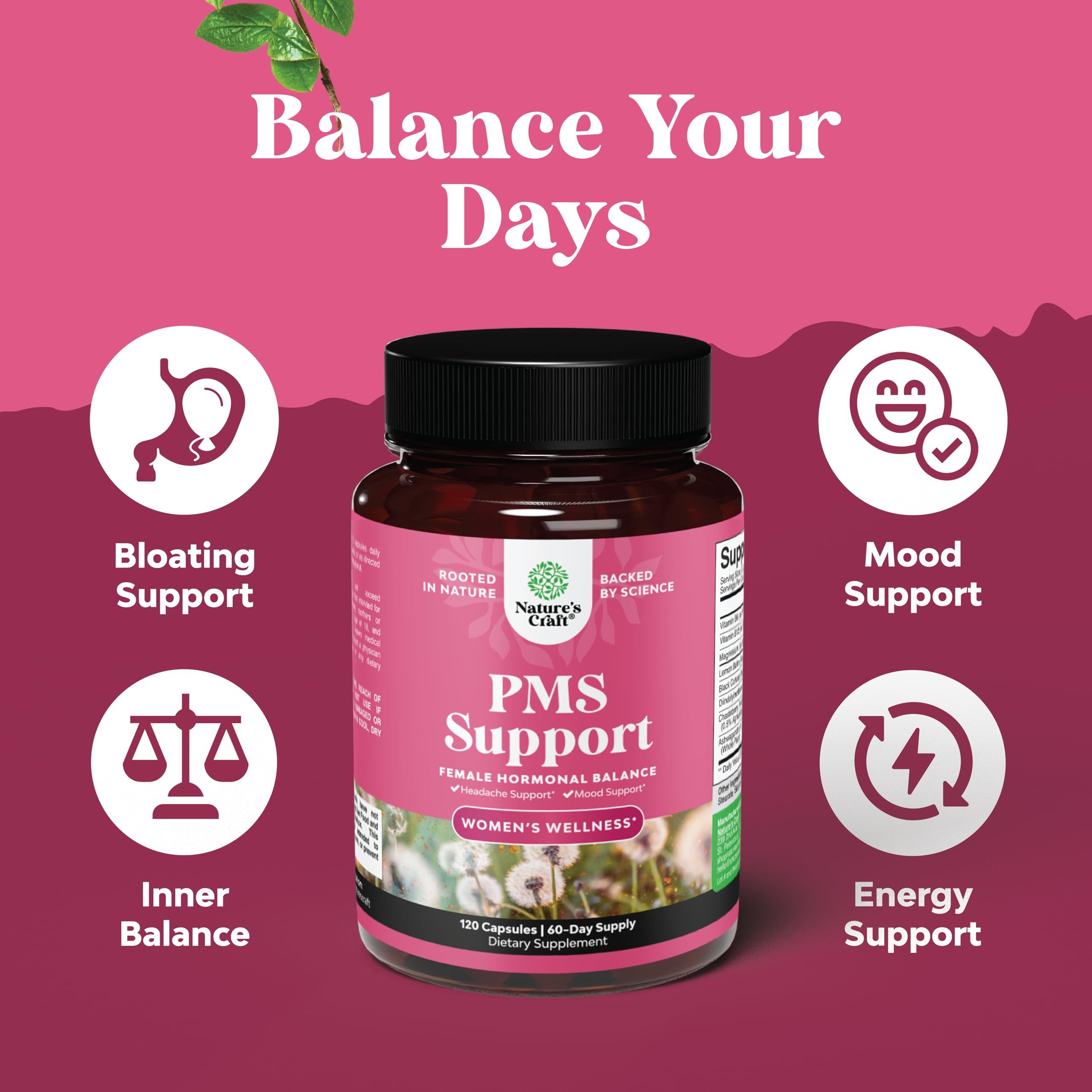 Uso diario recomendado para Natures Craft PMS.