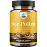 Natures Craft Polen de Abeja en cápsulas, botella lista para uso diario y bienestar femenino.
