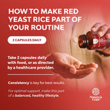 Natures Craft Red Yeast Rice con CoQ10, cápsulas de 1200 mg para rutina diaria