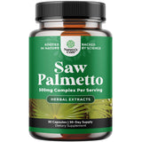 Natures Craft Saw Palmetto: botella vertido, posible apoyo a la salud prostática
