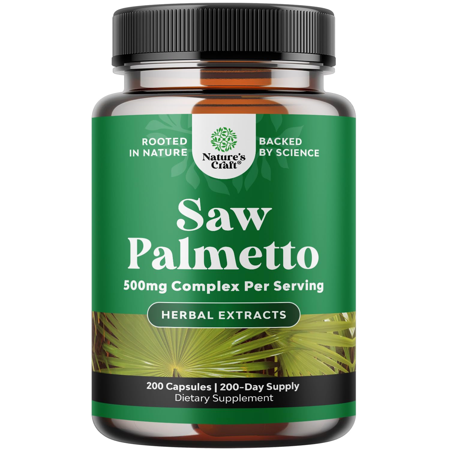Natures Craft Saw Palmetto cápsulas para apoyo prostático diario