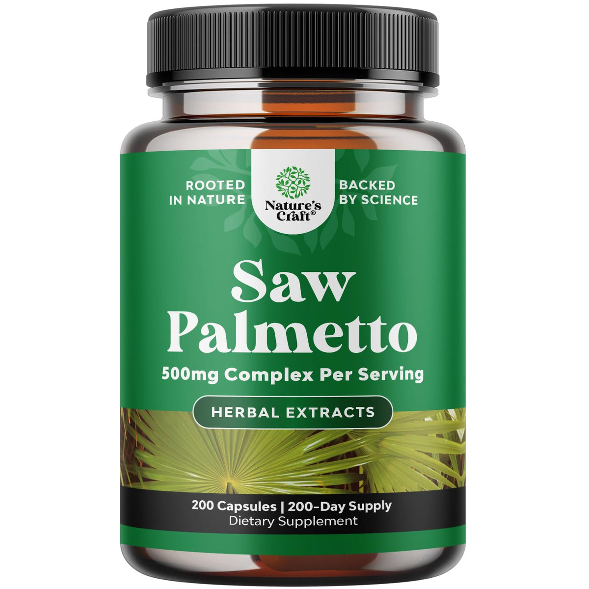 Natures Craft Saw Palmetto cápsulas para apoyo prostático diario