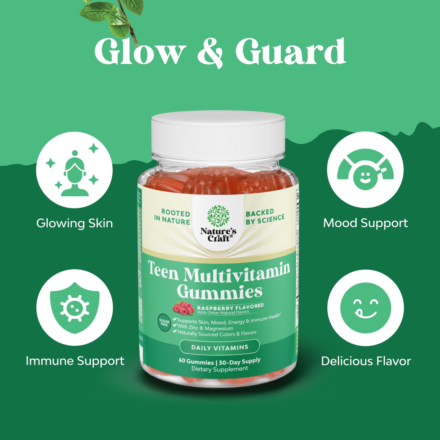 Natures Craft fortalece la inmunidad con zinc y vitaminas clave.