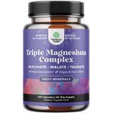 Natures Craft Triple Magnesium Complex botella frontal para soporte muscular