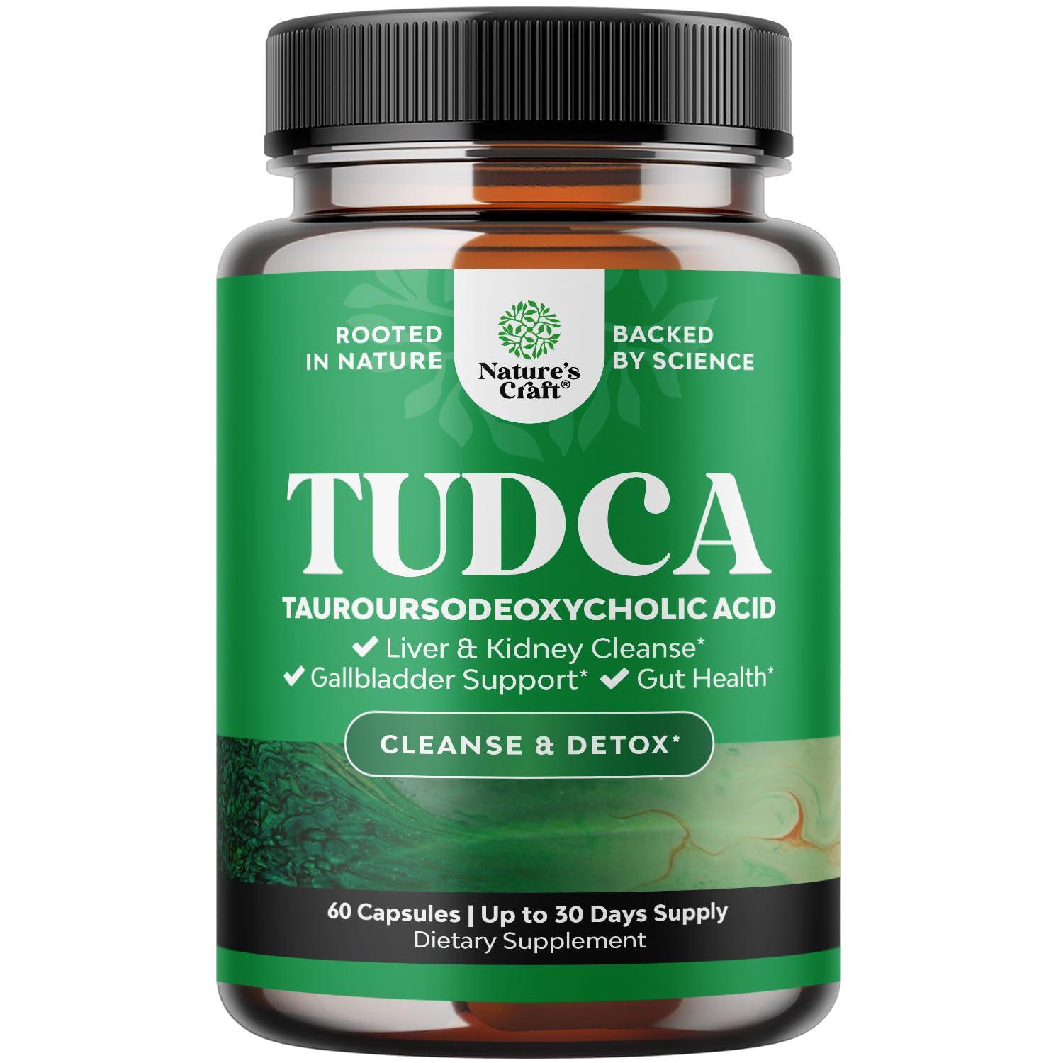 Natures Craft Tudca 500 mg capsula para apoyo potencial al higado y vesicula