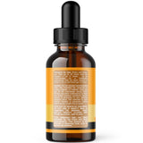 Natures Craft Turmeric Drops: etiqueta orgánica que garantiza ingredientes de origen natural.