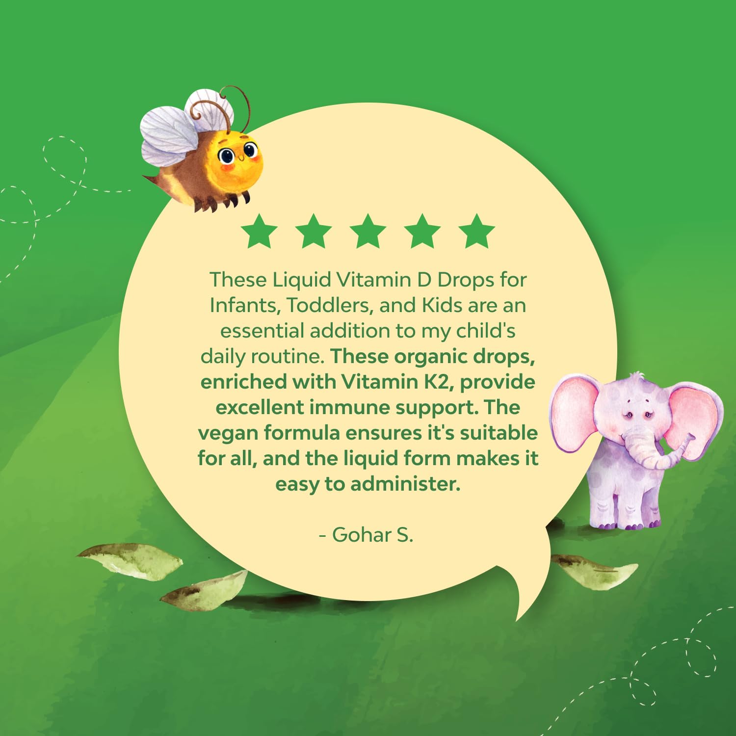 Uso diario de Natures Craft D3 K2 para apoyo inmunológico infantil