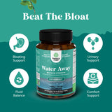 Natures Craft Water Away, té verde en fórmula para bienestar diario
