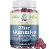 Gominolas de zinc de Natures Craft en frasco; energía diaria para adultos