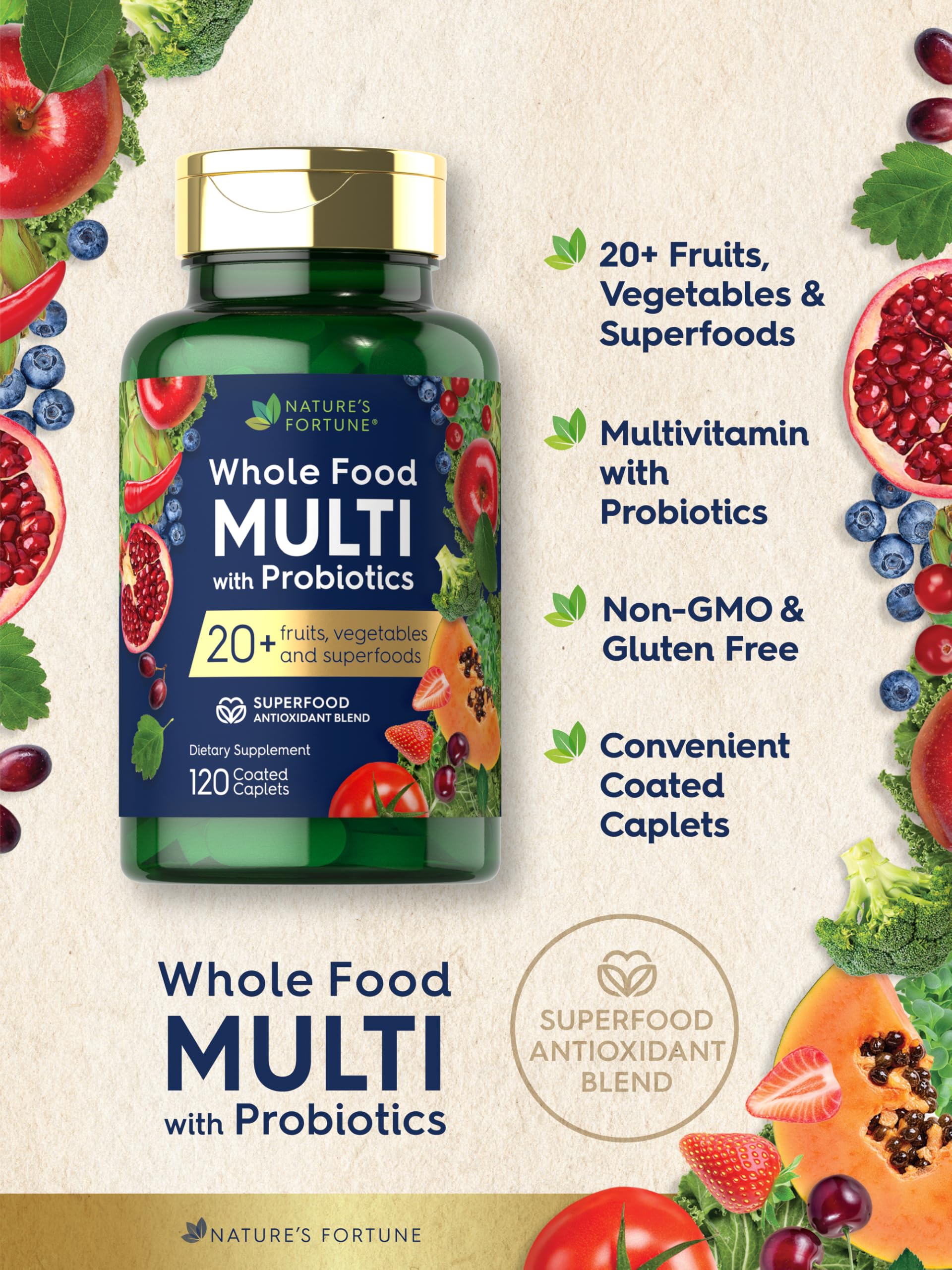 Probióticos Balance Nature's Fortune para favorecer la salud intestinal diaria.