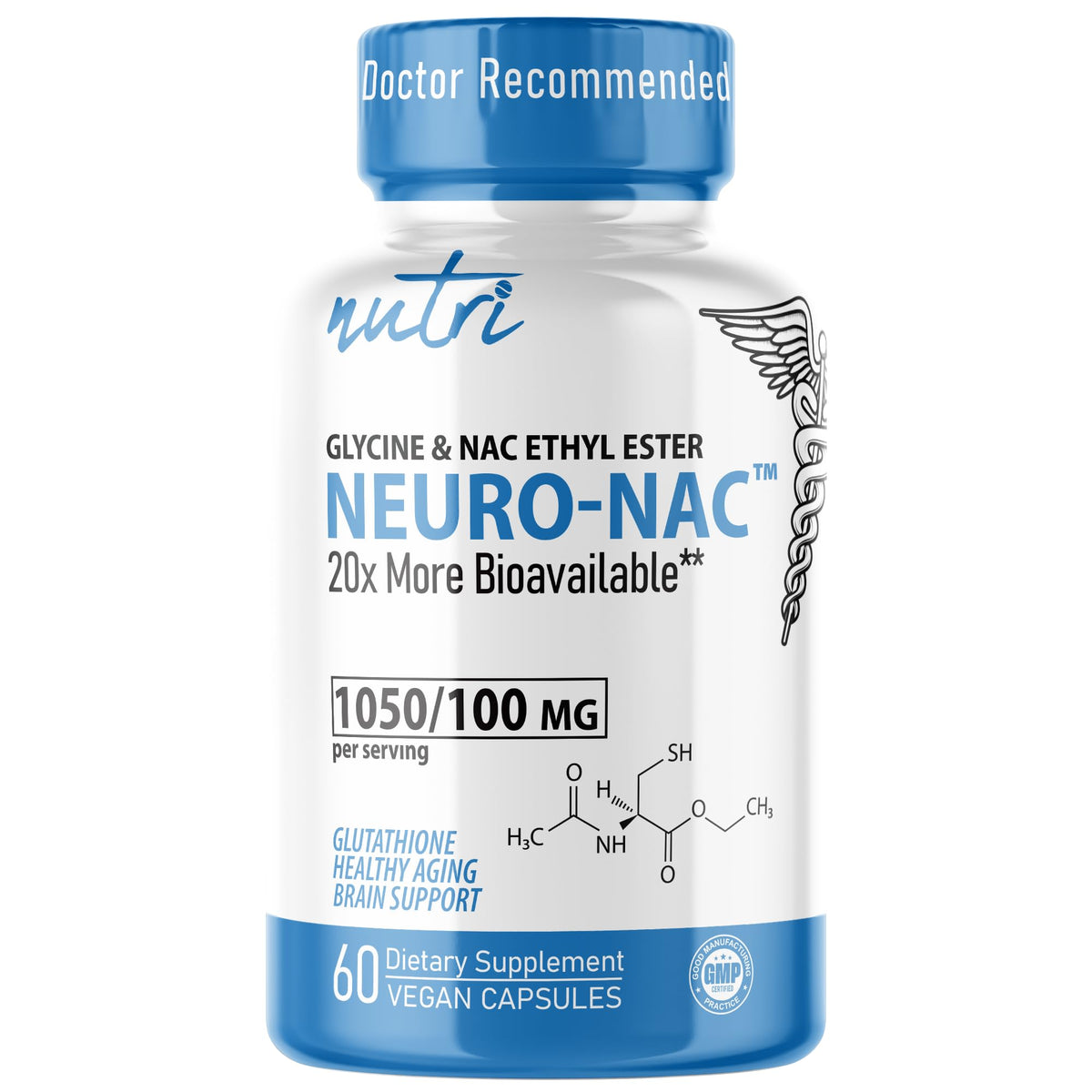 Nature's Fusions NACET frente a la botella, soporte antioxidante diario.