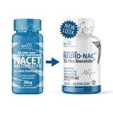 Nature's Fusions Neuro NACET Ester envase dúo: toma diaria conveniente.
