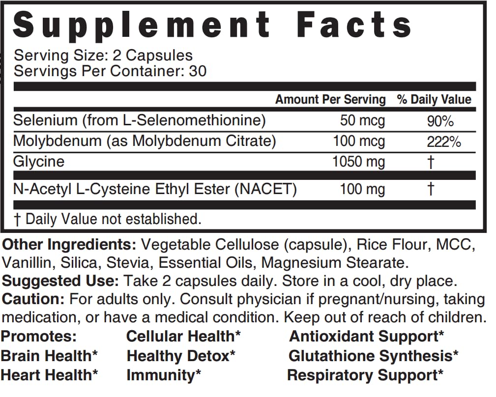 Nature's Fusions Neuro NACET Ester proceso de fabricación: pruebas de calidad por terceros.