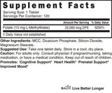 Nature's Fusions Nutri 5-MTHF soporte de metilación para salud general