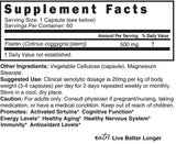 Nature's Fusions Nutri Fisetin, botella sirviendo, apoyo antioxidante diario.