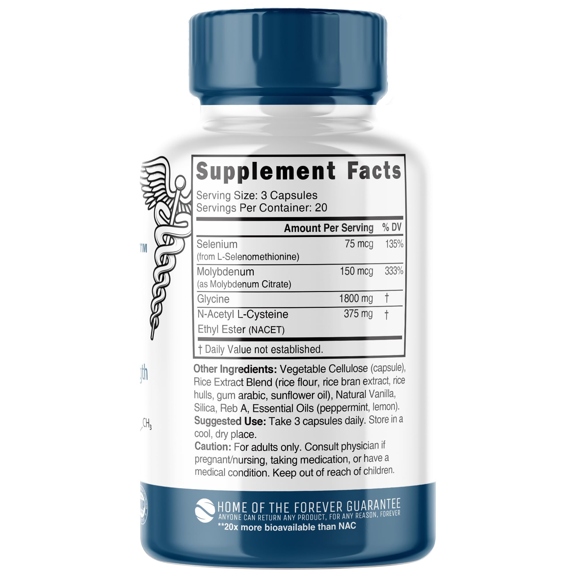 Nature's Fusions Nutri Neuro NAC, cápsulas en primer plano con textura suave