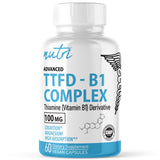 Nature's Fusions TTFD Thiamine, cápsula, apoyo a la energía diaria y función nerviosa