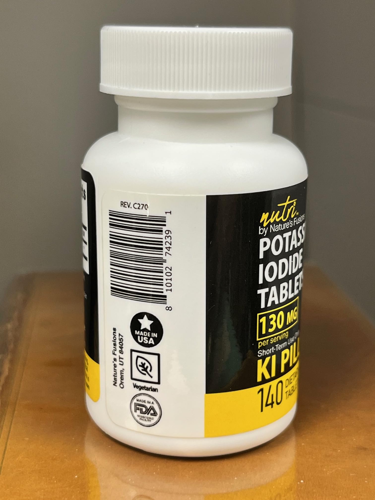 Nature's Fusions yoduro de potasio: tabletas divisibles para ajustar dosis