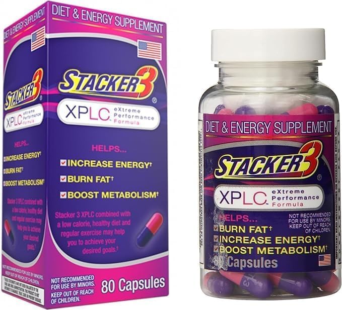 NATURES GENIOUS Stacker3 XPLC, botella de 80 cápsulas para uso diario