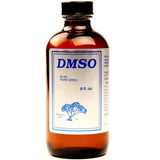 Nature's Gift DMSO 99.9% en botella de vidrio, solvente concentrado para usos versátiles.