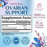 Nature's Glow cápsulas veganas de inositol para uso diario y bienestar