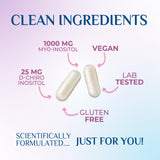 Nature's Glow cápsula detalla el inositol como ingrediente clave para apoyo natural