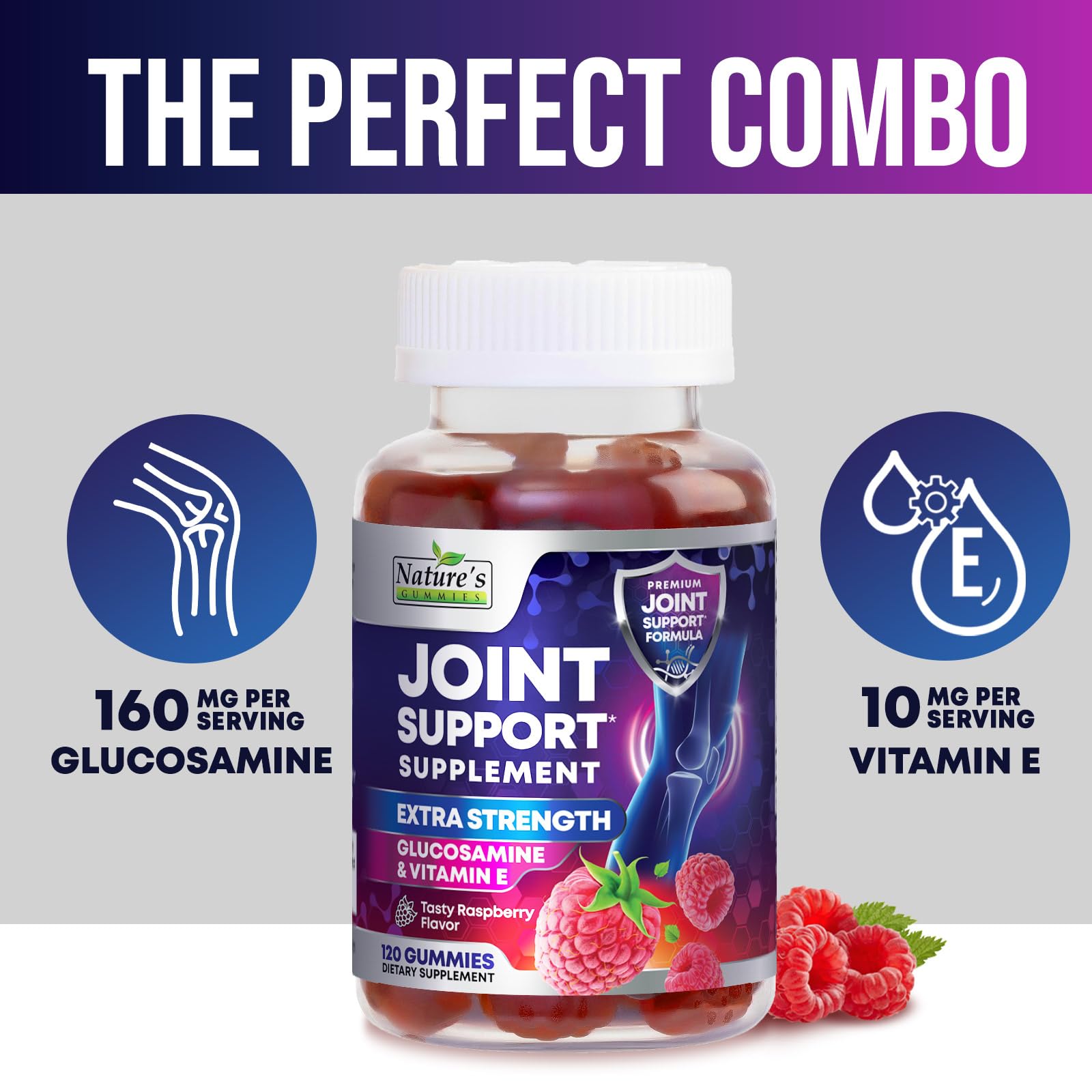 Nature's Gummies etiqueta del producto, fórmula confiable certificada cGMP
