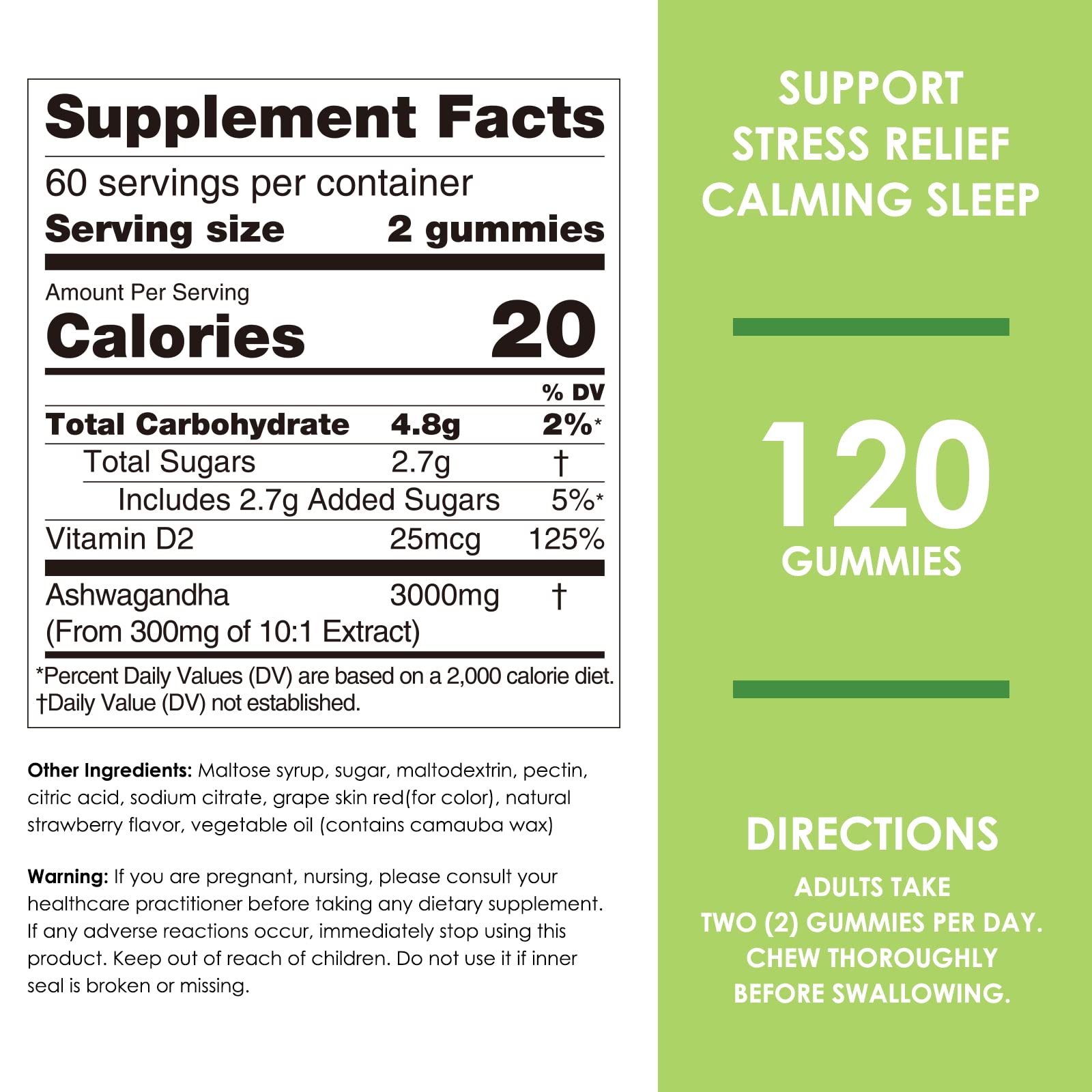 Nature's Key Ashwagandha Gummies probados por terceros para seguridad y pureza