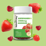Nature's Key Ashwagandha Gummies textura gomosa para masticar con sabor a fresa